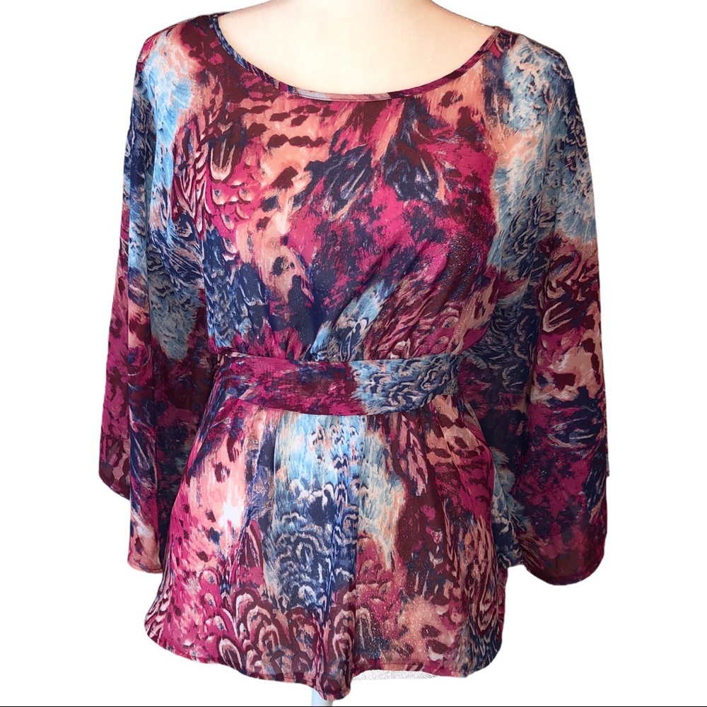 NWT Buckle Multi color Boho top